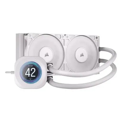 [CW-9061032-WW] Corsair NAUTILUS 240 RS LCD Blanc