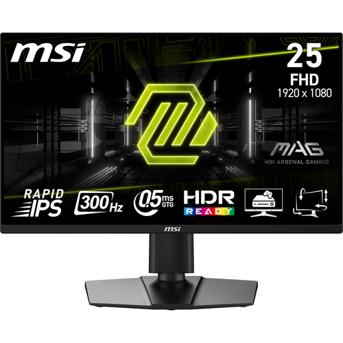 [MAG 255PXF] MSI MAG 255PXF, 62,2 cm (24.5”), Full HD, 0,5 ms, Noir